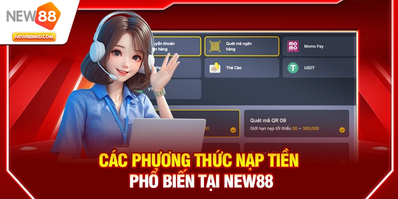 Các phương thức nạp tiền phổ biến tại New88
